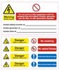 Battery Hazard Warning Label